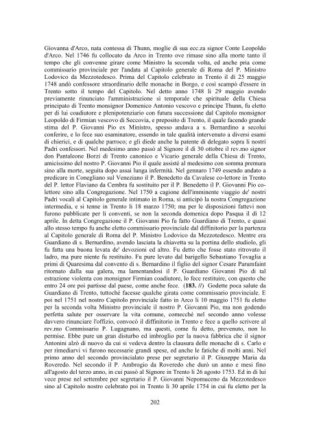 Brevi biografie - Provincia Tridentina