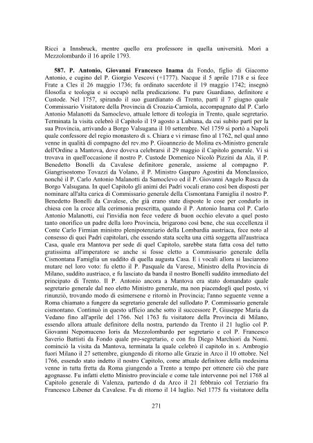 Brevi biografie - Provincia Tridentina