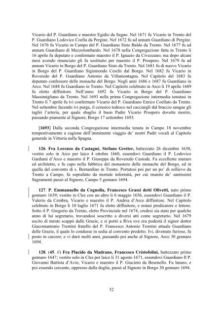 Brevi biografie - Provincia Tridentina