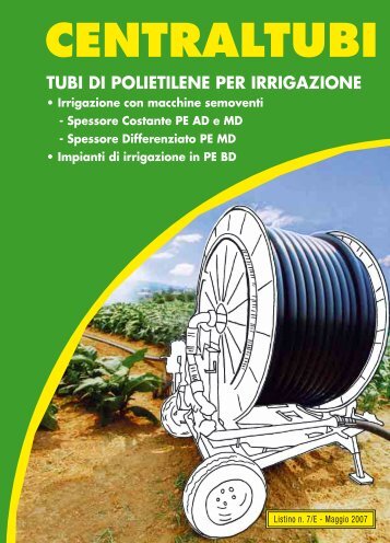 TUBI DI POLIETILENE PER IRRIGAZIONE - System Group