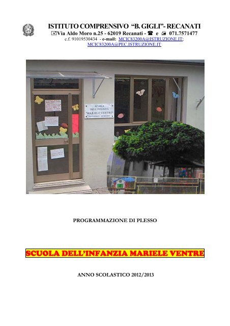 Mariele Ventre - istituto scolastico comprensivo "b. gigli" - recanati