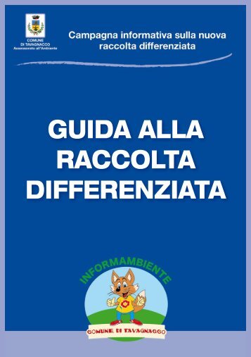 GUIDA ALLA RACCOLTA DIFFERENZIATA - Comune di Tavagnacco