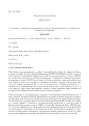 RG 772 / 2011 Tribunale Ordinario di Siena ... - Cittadinanzattiva