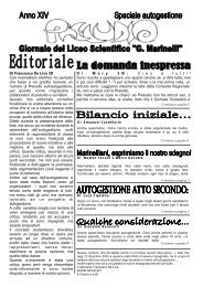 Anno XIV - Liceo Scientifico G. Marinelli