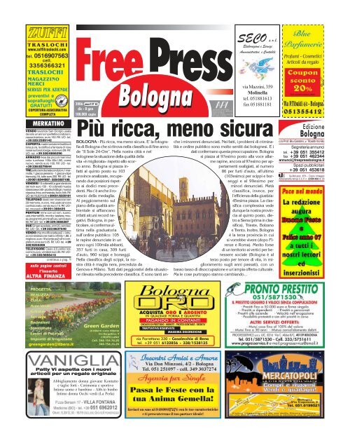 Più ricca, meno sicura - Freepressbologna.it