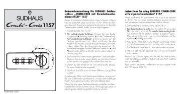 Combi-Code 1157 - sudhaus