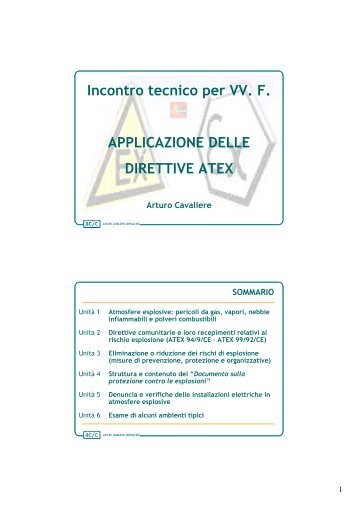 Applicazione direttive ATEX - Vigili del Fuoco - Trento