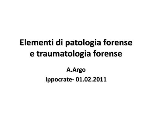 Patologia forense - Aulett@'99