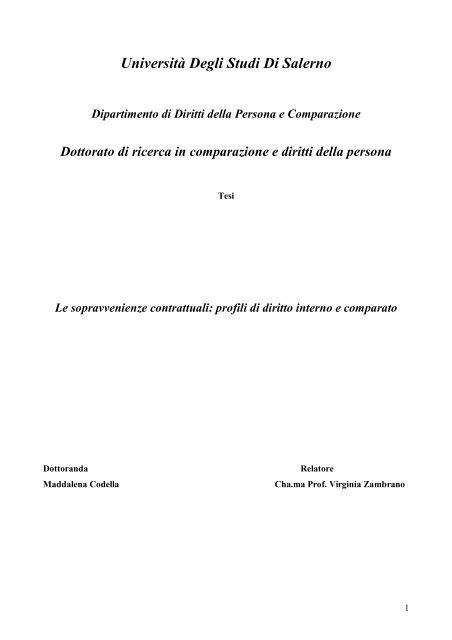 tesi M. Codella.pdf - EleA@UniSA - Università degli Studi di Salerno