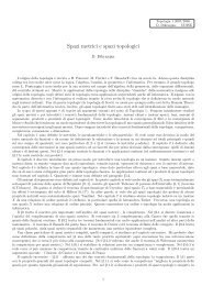 Appunti del decente - Dipartimento di Matematica e Informatica