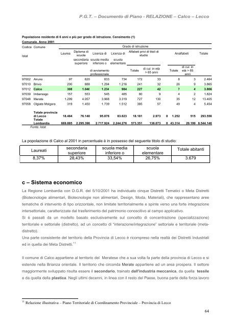 PDF 16,7 MBytes - Comune di Calco