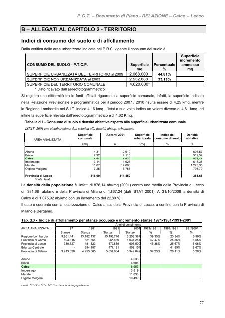 PDF 16,7 MBytes - Comune di Calco