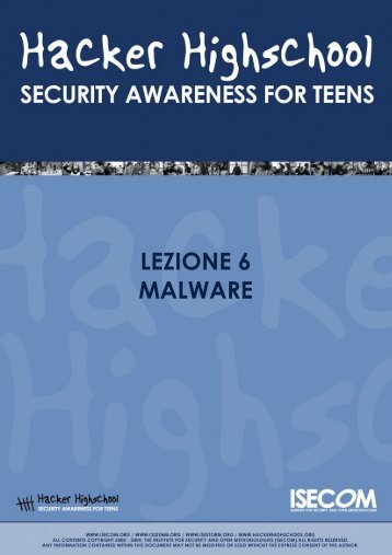 HHS - Lezione 6 - Malware - Hacker Highschool