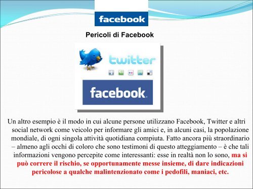 vantaggi e svantaggi di facebook - Gregorio Russo