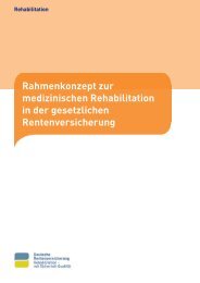 Rahmenkonzept medizinische Rehabilitation