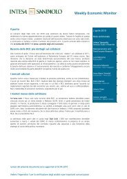 Weekly Economic Monitor - Intesa Sanpaolo