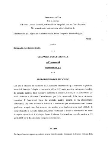 Comparsa conclusionale squadra n 1.pdf - Università di Padova