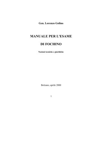 Manuale del fochino