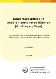 Kindertagespflege in anderen geeigneten Räumen - Eltern- und ...