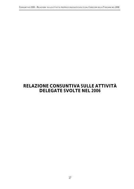 Consuntivo 2006 - Consiglio Regionale della Toscana - Regione ...