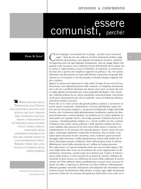 scarica il pdf della rivista - Essere Comunisti