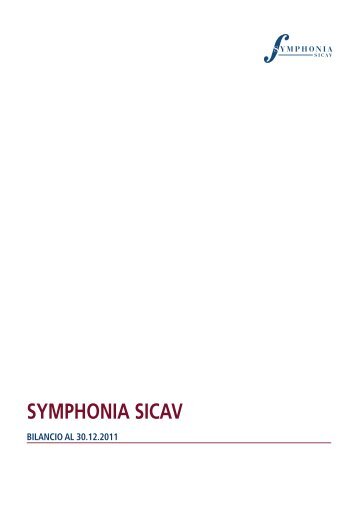 SYMPHONIA SICAV - Symphonia SGR