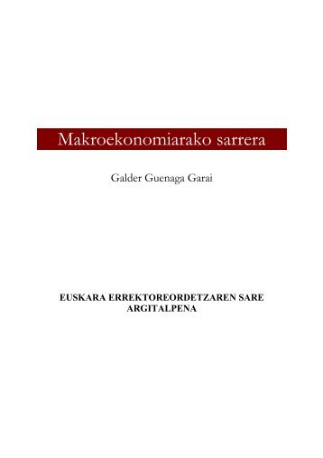 Makroekonomiarako sarrera - EHU Testu biltegia