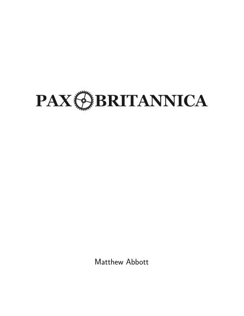 Pax Britannica Core Rules