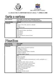 istruzioni raccolta differenziata - Comune di Arluno