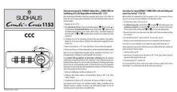 Instructions for using SUDHAUS 'COMBI-CODE with Code-finding ...