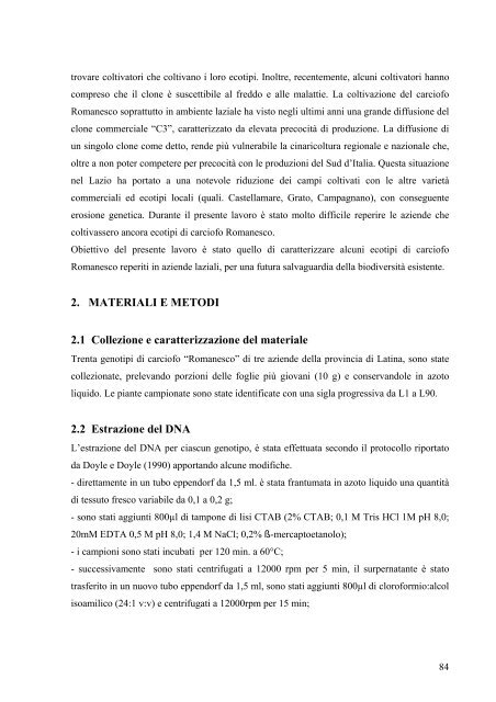 universita' degli studi della tuscia facolta' di agraria ... - Unitus DSpace