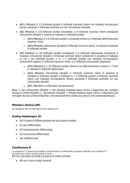 tnm - la stadiazione.pdf - Senologia