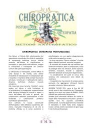 Corso di OSTEOPATIA e CHIROTERAPIA ... - Naturopatia-IME