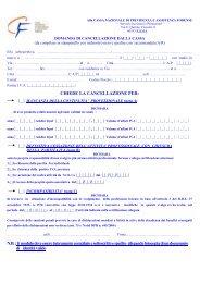 MODULO - Cancellazione CRIF