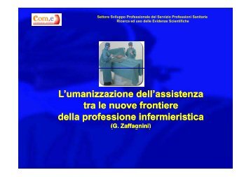 Umanizzazione del servizio (Slide) - Com-e.org