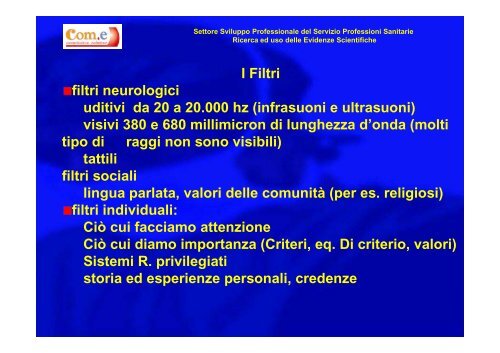 Umanizzazione del servizio (Slide) - Com-e.org