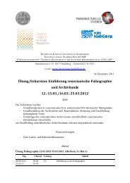 Programm - Deutsches Studienzentrum in Venedig