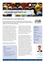 JAB Anstoetz Success Story (PDF 275 KB) - Sycor GmbH