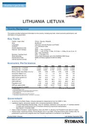 LITHUANIA LIETUVA - Sydbank