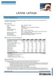 LATVIA LATVIJA - Sydbank