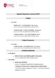 Agenda Deportiva Junio de 2013 Fútbol Fútbol Femenino OTROS EVENTOS
