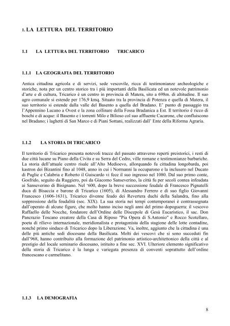 P O F 2008 - 2009 - Istituto Comprensivo "Scotellaro" - Tricarico