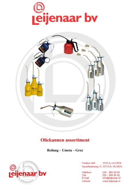 Oliekannen assortiment