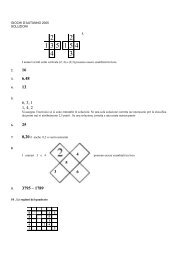 GIOCHI D'AUTUNNO 2005 SOLUZIONI 1. I numeri ... - Matematica