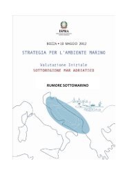 RUMORE SOTTOMARINO - La strategia marina - Ispra