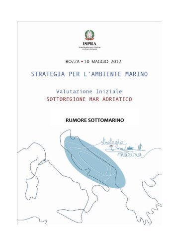 RUMORE SOTTOMARINO - La strategia marina - Ispra