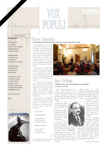 Scarica il PDF - Vox Populi