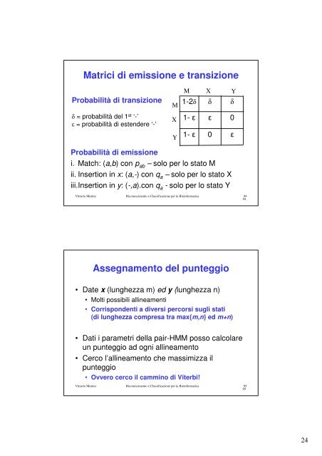 7. Hidden Markov Models (Parte 2) (pdf, it, 413 KB, 4/28/10)