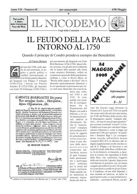 N. 65 - 17 Maggio 1998 - Associazione "Tutela della Salute dei ...