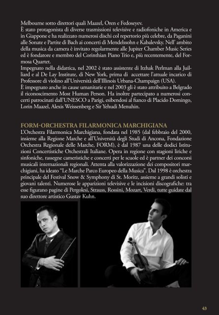 FORM-Orchestra Filarmonica Marchigiana ... - Pesaro Cultura